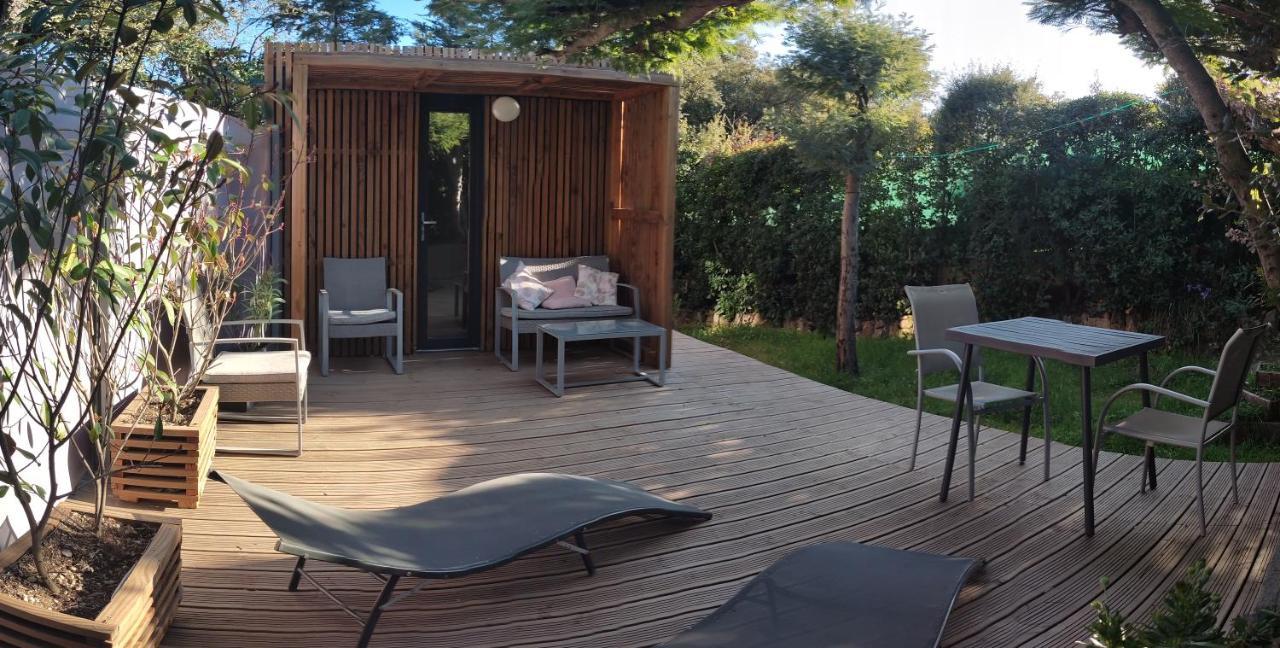 Joli Studio Climatise Avec Jacuzzi Prive Et Entree Independante Fréjus Eksteriør bilde
